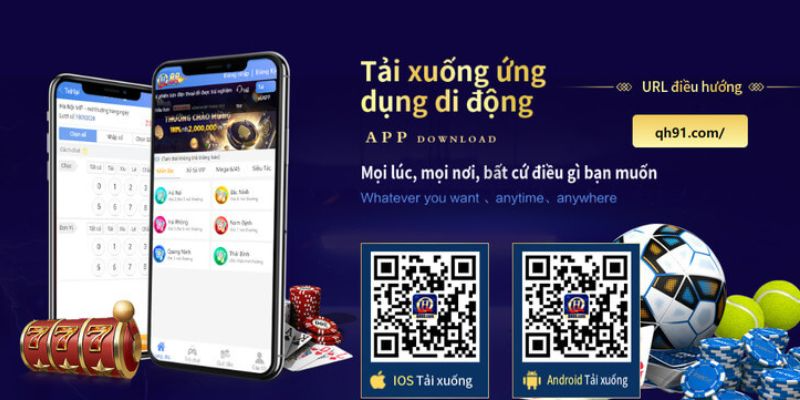 Hướng dẫn tải ứng dụng QH88 nhanh chóng về điện thoại cược thủ.