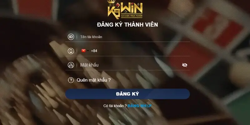 Nhập các thông tin cơ để đăng ký